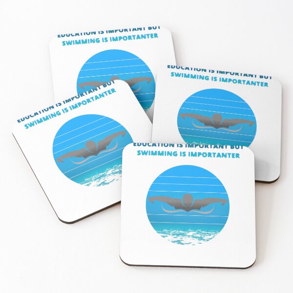 Item preview, education is important but swimming is importanter designed and sold by ishako online.
