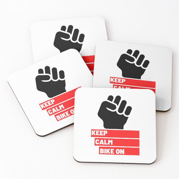 Item preview, Keep Calm Bike on Red Fist 1 designed and sold by kyds.