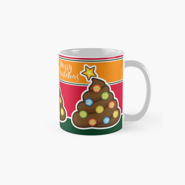 Merry Christmas Poop Emoji Christmas Tree Mug Classic Mug