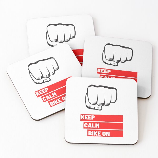 Item preview, Keep Calm Bike on Red Fist 3 designed and sold by kyds.
