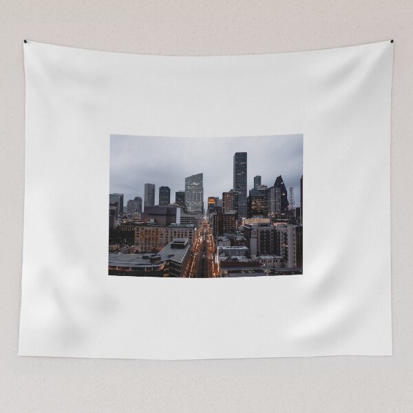 Item preview, Texas  Houston Building Under Grey sky designed and sold by mayankdozdesign.