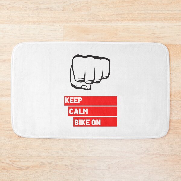 Item preview, Keep Calm Bike on Red Fist 3 designed and sold by kyds.