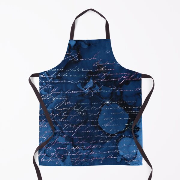 Item preview, Handwriting in Mermaid Glitter on Electric Blue Background designed and sold by ReesDesigns.