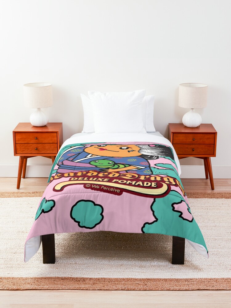 "Bearded Dragon Deluxe Pomade" Comforter by CitizenWong Redbubble