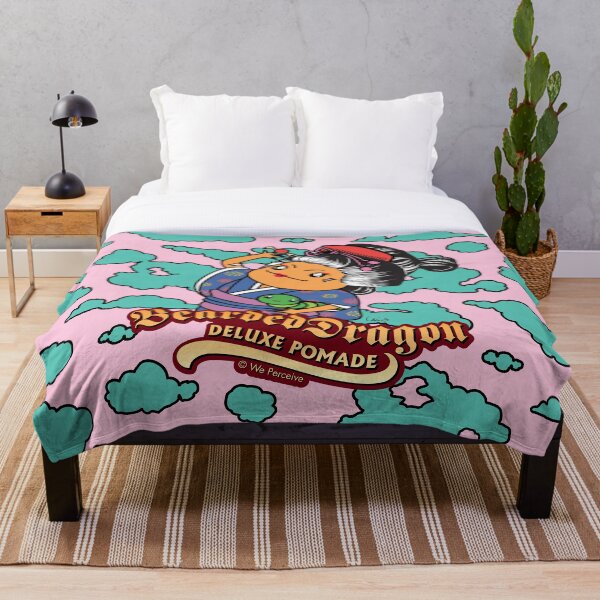 Bearded Dragon Deluxe Pomade Throw Blanket
