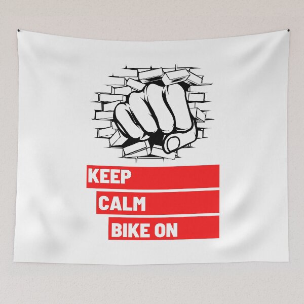 Item preview, Keep Calm Bike on Red Fist 4 designed and sold by kyds.