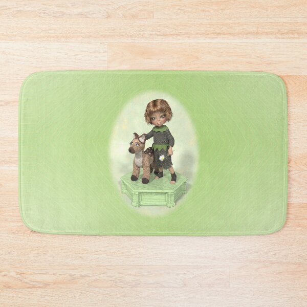 Item preview,  Little girl with plushtoy fawn designed and sold by Roberta Angiolani.