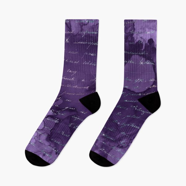 Item preview, Handwriting in Mermaid Glitter on Violet Background designed and sold by ReesDesigns.
