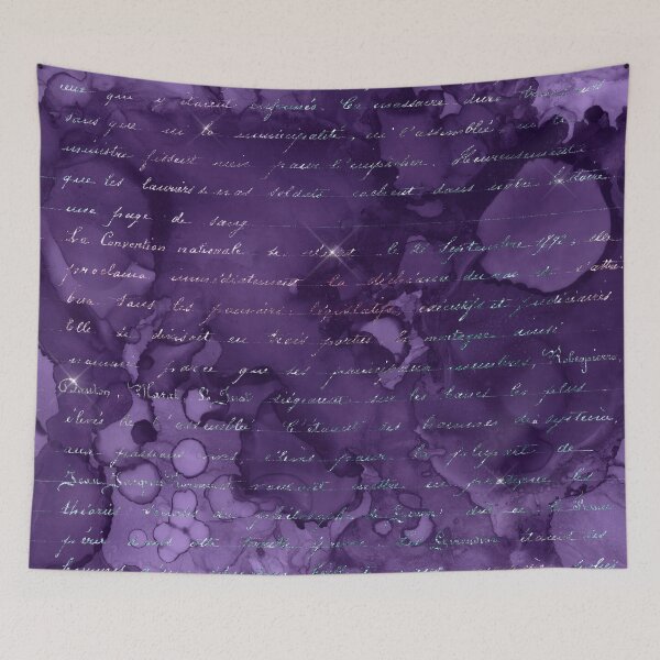 Item preview, Handwriting in Mermaid Glitter on Violet Background designed and sold by ReesDesigns.