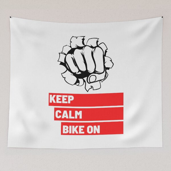 Item preview,  Keep Calm Bike on Red Fist 5 designed and sold by kyds.
