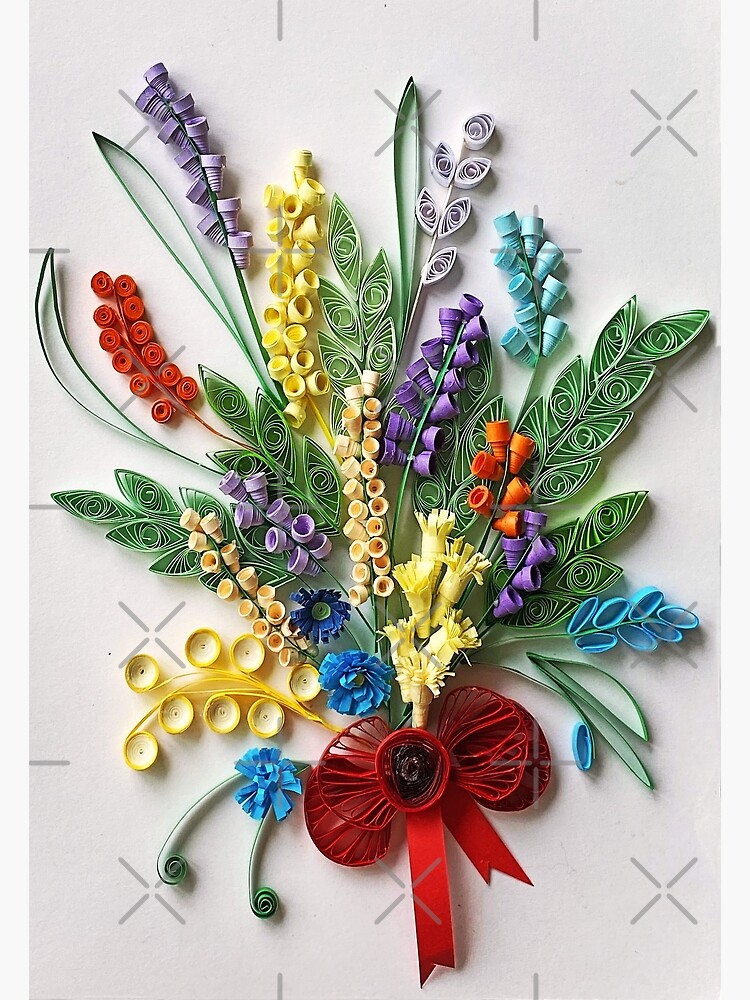 Quilled Creations Mixed Color Quilling Paper, 1/8-Inch, Spring