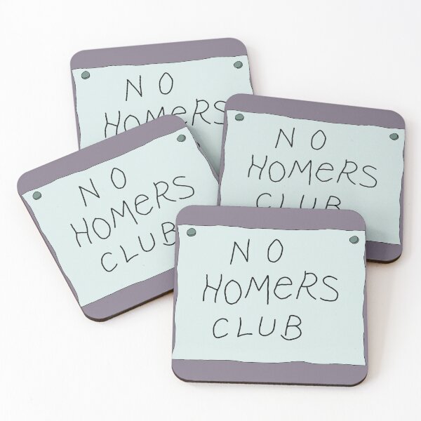 Item preview, The Simpsons No Homers Club Sign designed and sold by thebcarts.