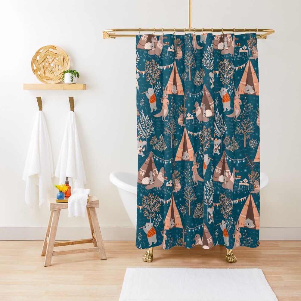 "Australian camping" Shower Curtain for Sale by Bimbodream Redbubble