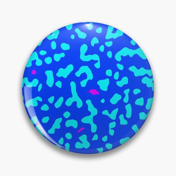 Item preview, Royal Blue shapes Leopard cow print designed and sold by BubbleCrumbs.