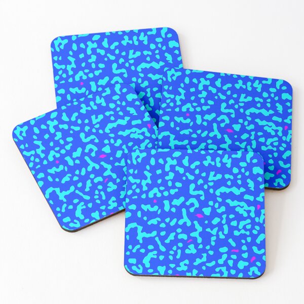 Item preview, Royal Blue shapes Leopard cow print designed and sold by BubbleCrumbs.