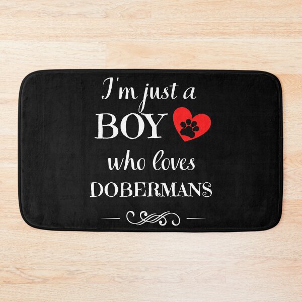 Item preview, Just a BOY who loves DOBERMANS quote Funny DOBERMAN saying designed and sold by OneTimeEngineer.