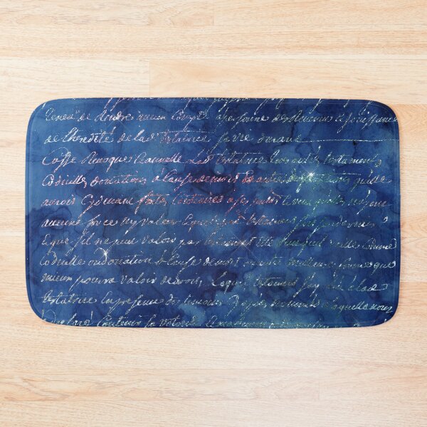 Item preview, Handwriting in Mermaid Glitter on Indigo Background designed and sold by ReesDesigns.