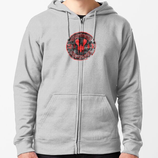 TOMKORIA CLASS STARSHIP — "WORKHORSE OF THE GALAXY" (DISTRESSED) Zipped Hoodie