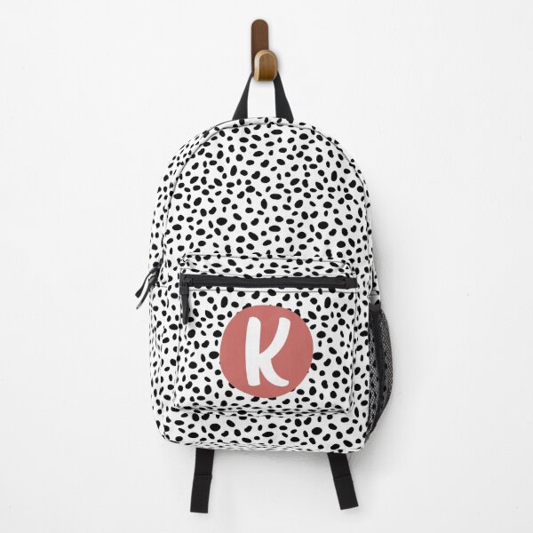 Item preview, Dalmatian Spot Pink K Monogram, Initial, Letter, Name designed and sold by CocoandDaisy.