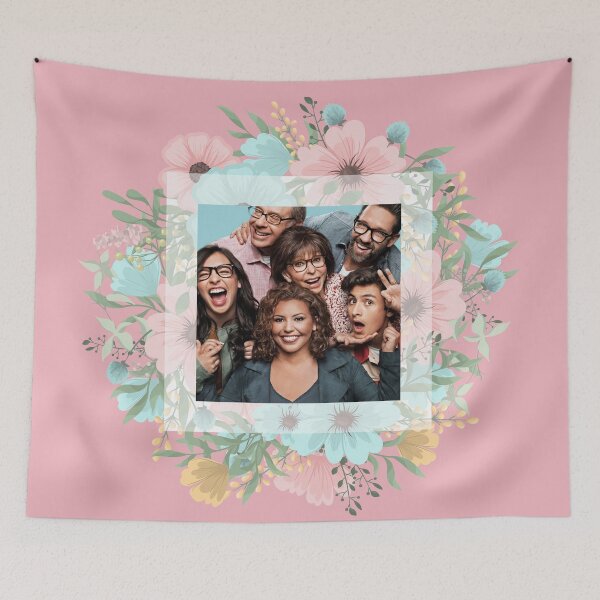 Item preview, One day at a time (flower border) designed and sold by RainbowCraft.
