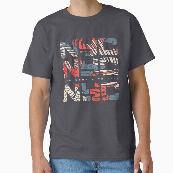 Item preview, New York City colorful floral t-shirt design designed and sold by rikkyal.