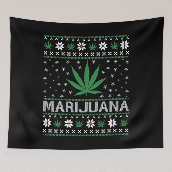 Item preview, Ugly Christmas Marijuana designed and sold by SiddharthaMoon.