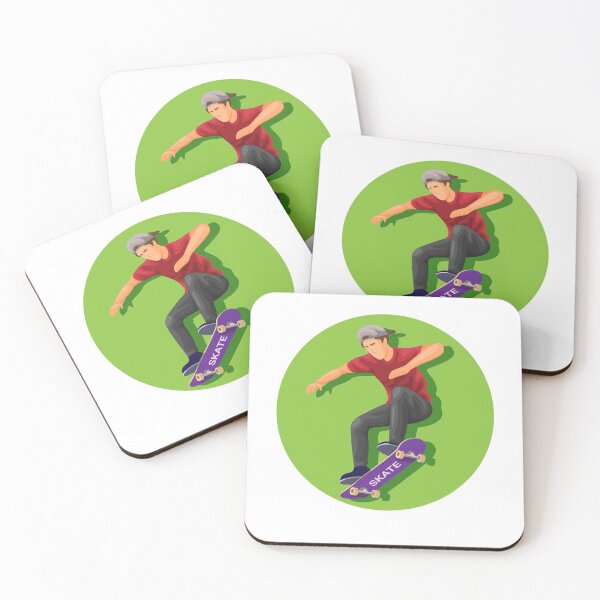 Item preview, Skaterboy, Skateboard athlete jump pose concept in cartoon illustration designed and sold by aryoyo.