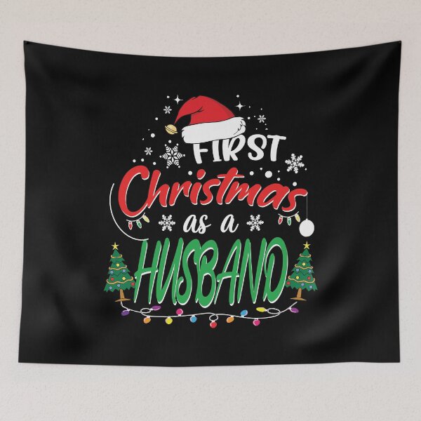 Item preview, First Christmas as a Husband Funny 1st Christmas Gifts for New Husband From Wife designed and sold by clothesy7.
