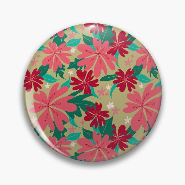 Item preview, FLORAL HIBISCUS - MINT designed and sold by PrachiManerikar.
