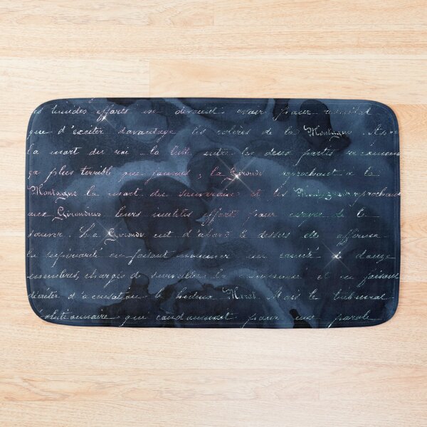 Item preview, Handwriting in Mermaid Glitter on Deep Navy Background designed and sold by ReesDesigns.