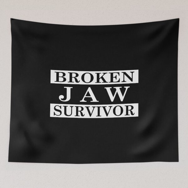 Item preview, Broken Jaw Survivor Essential Classic Sticker And Shirt Design designed and sold by Glike.