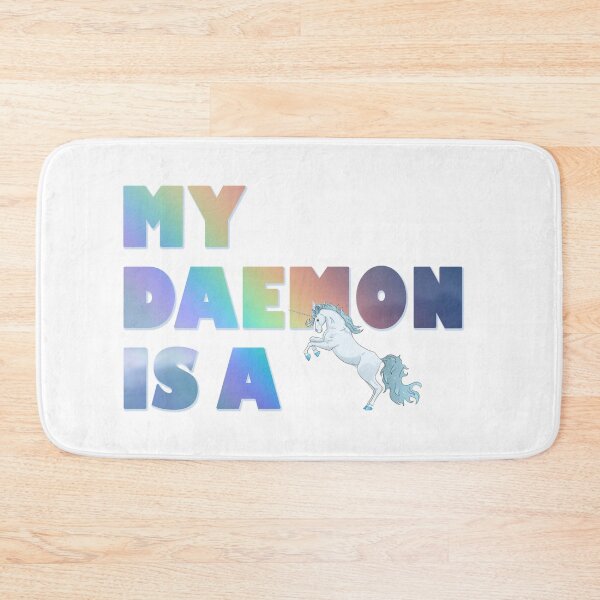 Item preview, MY DAEMON IS A UNICORN designed and sold by thebowtrucklesh.