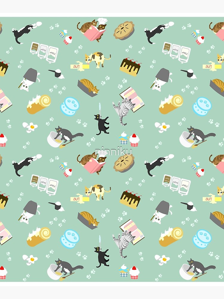 Cats Baking Cakes and other Sweets by ninniku