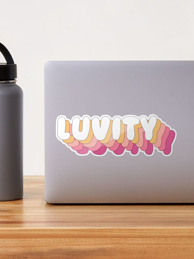 CRAVITY - Luvity Fandom Name Pink Quote Text PINK PEACH Sticker for Sale  by SugarSaint