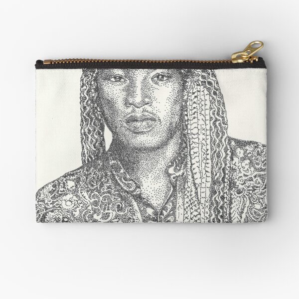Gaze of a Man pointillism Zipper Pouch