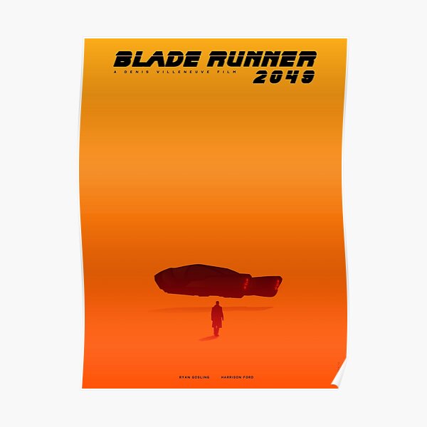 Blade Runner 2049 minimalistisches Poster Poster