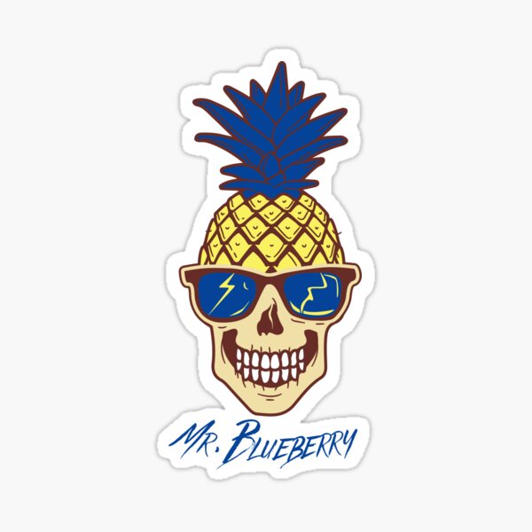 Mr. BLUEBERRY the Pineapple Man Sticker