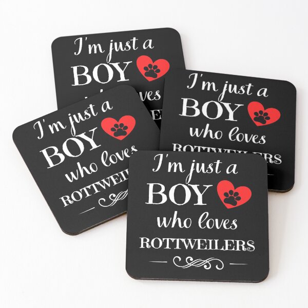 Item preview, Just a boy who loves rottweilers quote Funny rottweiler saying designed and sold by OneTimeEngineer.