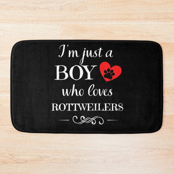 Item preview, Just a boy who loves rottweilers quote Funny rottweiler saying designed and sold by OneTimeEngineer.