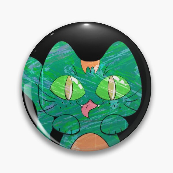 Item preview, Alien Cat - Green designed and sold by Cryptic-Charm.