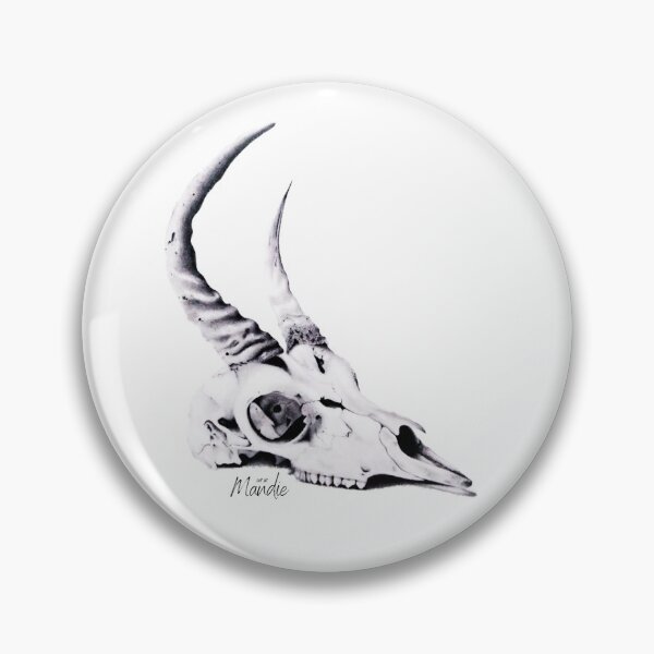 Item preview, Gazelle Skull Drawing Spiral Notebook designed and sold by Art-at-Mandie.