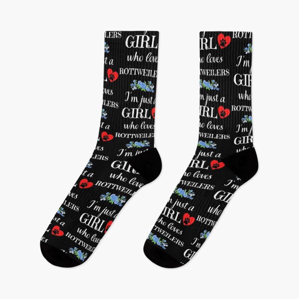 Item preview, Just a girl who loves rottweilers quote Funny rottweiler saying designed and sold by OneTimeEngineer.