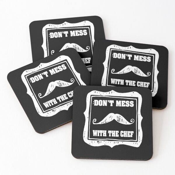 Item preview, DON'T MESS WITH  THE CHEF AWESOME WHITE MUSTACHE DESIGH FOR COOK HUSBAND WIFE BOYFRIEND GIRLFRIEND MOM AND DAD AND FRIENDS designed and sold by thebaronart.