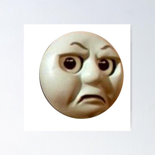 Thomas Train Face Poster