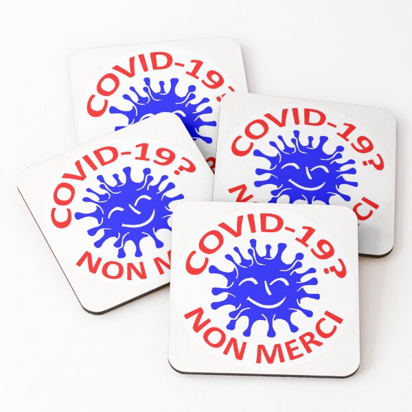 Item preview, COVID-19? Non Merci; France; designed and sold by StickerApe.