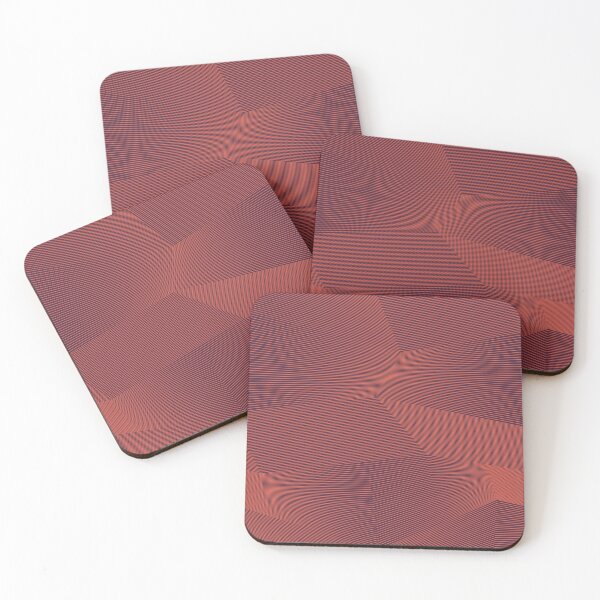 Item preview, Abstract, trendy, modern geometric graphic art in red color designed and sold by theendup.