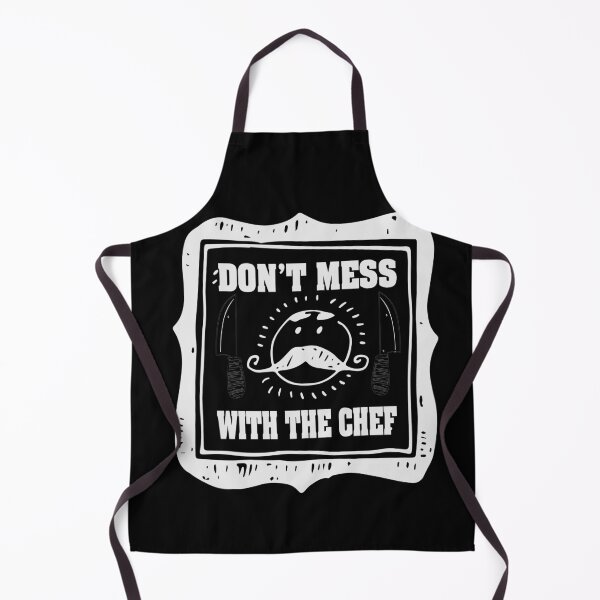 Item preview, DON'T MESS WITH  THE CHEF AWESOME WHITE MUSTACHE DESIGH FOR COOK HUSBAND WIFE BOYFRIEND GIRLFRIEND MOM AND DAD AND FRIENDS designed and sold by thebaronart.