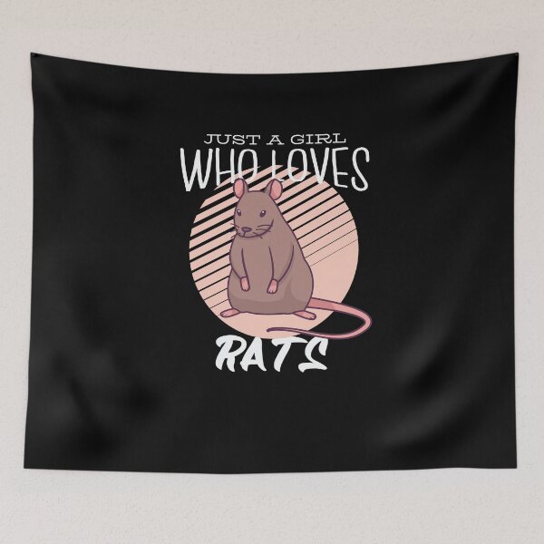 Item preview, just a girl who loves rats mouse rat designed and sold by Tagesapfel.