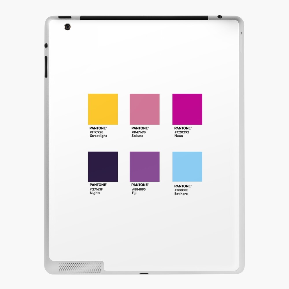 Tokyo Inspired Palette Pantone Color Swatch Ipad Case And Skin By