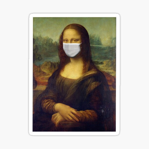Artikel-Vorschau von Mona Lisa mit Maske, designt und verkauft von OlgaVolna.